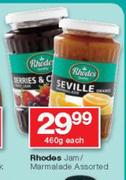 Rhodes Jam/Marmalade-460g Each