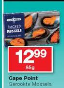 Cape Point Gerookte Mossels-85g