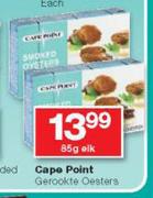 Cape Point Gerookte Oesters-85g Elk