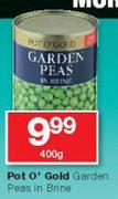 Pot O' Gold Garden Peas In Brine-400g