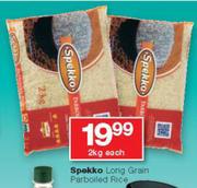 Spekko Long Grain Parboiled Rice-2kg Each 