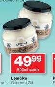 Lemcke Coconut Oil-500ml Each