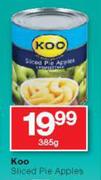 Koo Sliced Pie Apples-385g