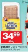 Bakers Good Morning Buttermilk Rusks-450g