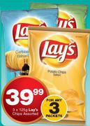 Lay's Chips-3x125g Packets