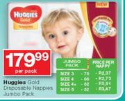 Huggies Gold Disposable Nappies Jumbo Pack-Per Pack