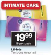 Lil-Lets Tampons-16 Per Pack