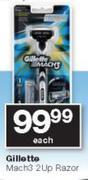 Gillette Mach3 2Up Razor-Each