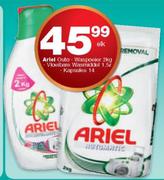 Ariel Auto Waspoeier 2kg, Vloeibare Wasmiddel 1.5Ltr, Kapsules 14's-elk