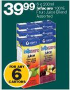 Infacare 100% Fruit Juice Blend-6x200ml