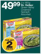 Dr. Oetker Green Valley Creamed Spinach-2x350g