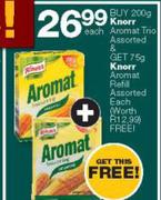 Knor Aromat Trio 200g + Knorr Aromat Refill 75g