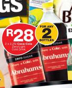 Coca-Cola Zero/ Light Cold Drink-2x2.25Ltr