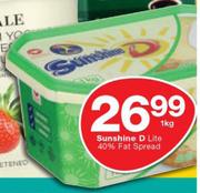 Sunshine D Lite 40% Fat Spread-1kg