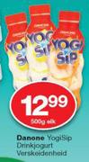 Danone YogiSip Drinkjogurt Verskeidenheid-500g Elk