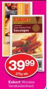 Eskort Worsies Verskeidenheid-375g Elk