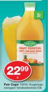 Fair Cape 100% Vrugtesapmengsel Verskeidenheid-2Ltr Elk