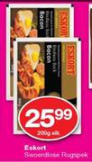 Eskort Swoerdlose Rugspek-200g Elk