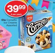 Ola Cornetto Ice Creams-4 Per Pack