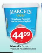 Marcel's Frozen Yoghurt-1Ltr Each