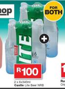 Castle Lite Beer NRB-2x6x340ml