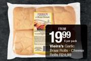 Vieira's Garlic Braai Rolls-6 Per Pack