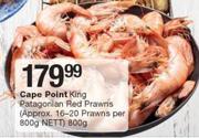 Cape Point King Patagonian Red Prawns(Approx.16-20 Prawns per 800 g Nett)-800 g