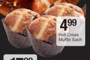 Hot Cross Muffin-Each