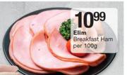 Elim Breakfast Ham-per 100 g