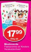 Monteverde Pastavorms Vir Kinders Verskeidenheid-250g Elk