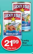 Lucky Star Middlecut-425g Each