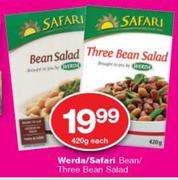 Werda/ Safari Bean/ Three Bean Salad-420g Each