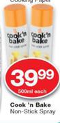 Cook 'n Bake Non Stick Spray-500ml Each