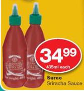 Suree Sriracha Sauce-435ml Each