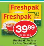 Freshpak Rooibos Lynlose Teesakkies-80 Per Pack