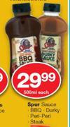 Spur Sauce BBQ Durky Peri Peri Steak-500ml Each