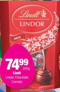 Lindt Lindor Chocolate Cornets-200 g