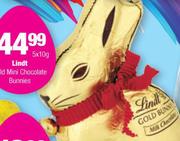 Lindt Gold Mini Chocolate Bunnies-5 x 10 g