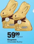 Riegelein Chocolate Bunny-160g Each