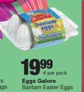 Eggs Galore Bantam Easter Eggs-6 Per Pack