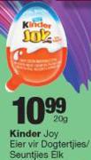Kinder Joy Eier vir dogtertjies/seuntjies-20g Elk