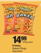 Frimax Baked Rings Assorted-200g Each