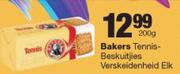 Bakers Tennis beskuitjies verskeidenheid-200g Elk