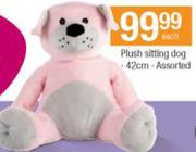Plush Sitting Dog Assorted-42cm Each