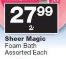 Sheer Magic Foam Bath Assorted-2l Each