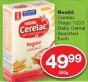 Nestle Cerelac Stage 1/2/3 Baby Cereal Assorted-500g Each