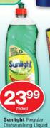 Sunlight Regular Dishwashing Liquid-750ml