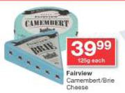 Fairview Camembert/Brie Cheese-125g Each