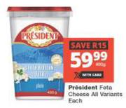 President Feta Cheese (All Variants)-Each