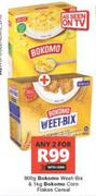 Bokomo Weet-Bix 900g And Bokomo Corn Flakes Cereal 1Kg-For Any 2